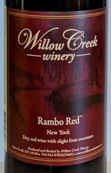 2022 Rambo Red Willow Creek Winery Fruit Wines Vinoshipper