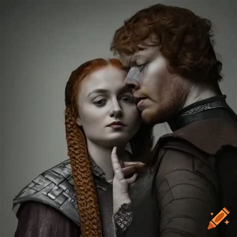 Theon Greyjoy And Sansa Stark Sharing A Tender Moment On Craiyon