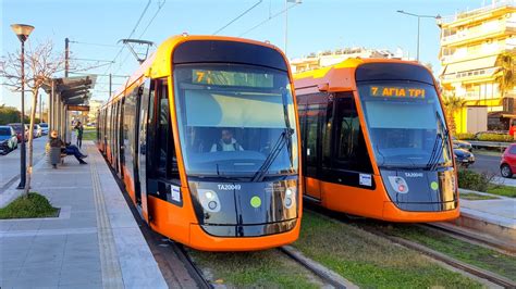 Athens Coastal Tram Ride T7 With ALSTOM Citadis X05 305 401 YouTube