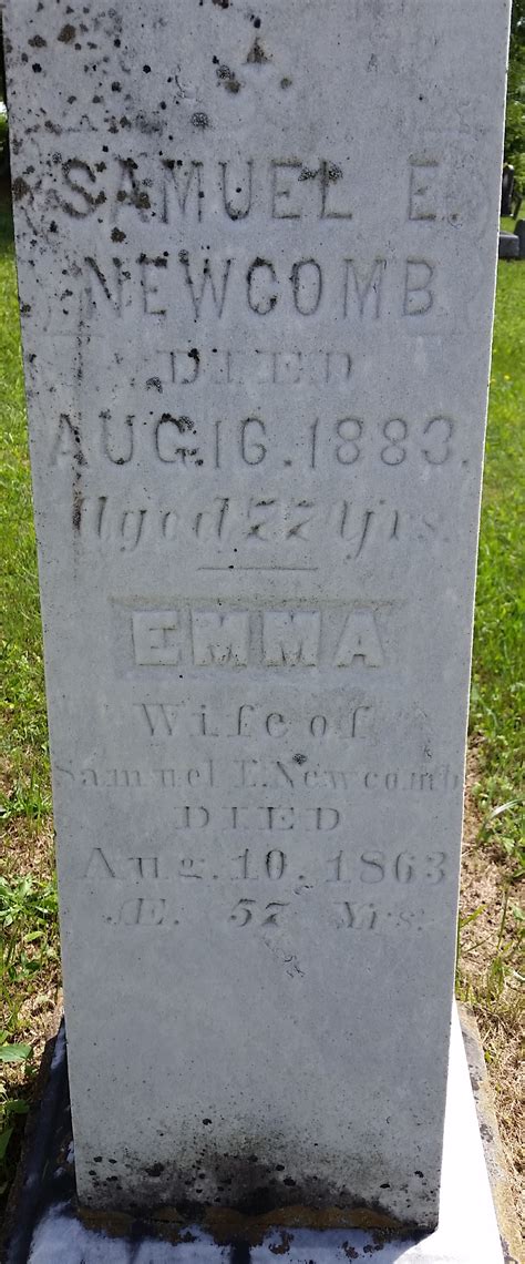 Emma Tyler Newcomb Memorial Find A Grave