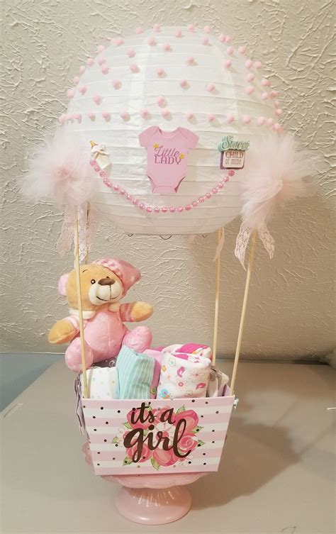 Hot Air Balloon Diaper Cake Baby Diaper Cake Baby Shower Etsy Artofit