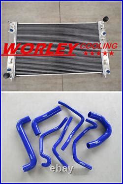 Aluminum Radiator Blue Hose For Holden VT VX VU HSV Commodore V8 GEN3