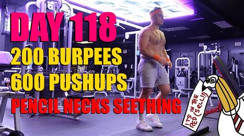 Day Pencil Necks On Life Support Burpees Pushups Youtube