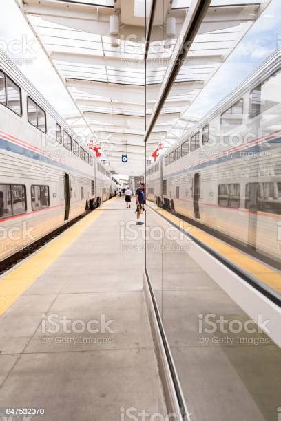 amtrack train ready  departure stock photo  image