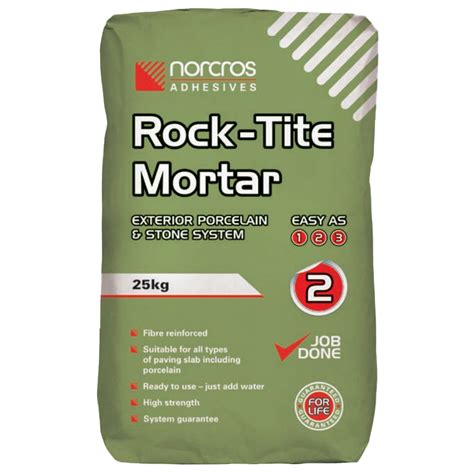 Norcros Rock Tite Exterior Porcelain Stone Mortar Kg Buy New