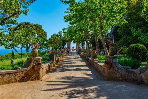 Gardens At Villa Cimbrone In The Italian Town Ravello Editorial Image