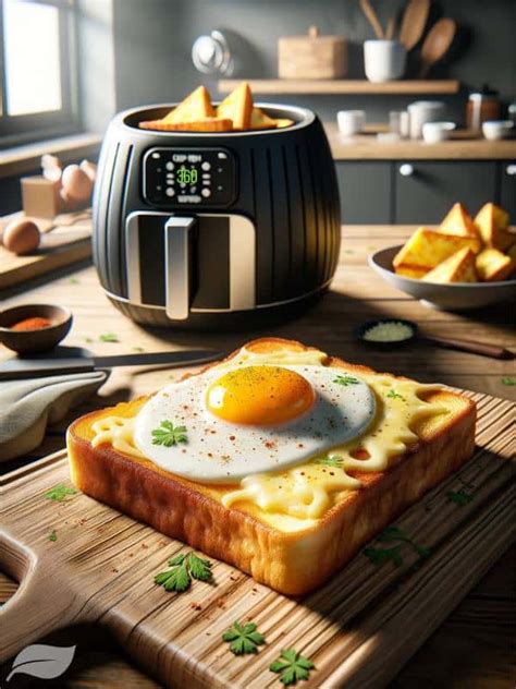 Air Fryer Cheesy Egg Toast Recipe