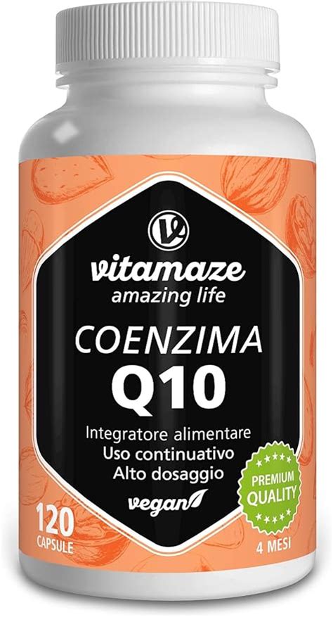 Vitamaze Coenzima Q Mg Per Capsula Vegano Capsule Per