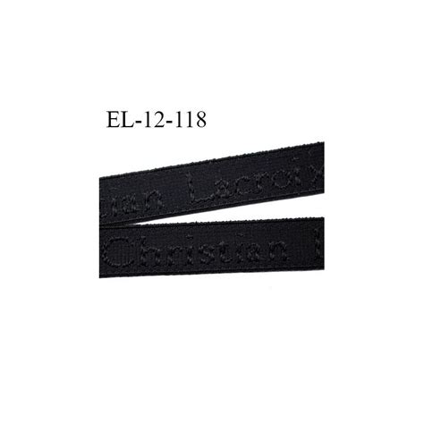 Elastique lingerie mm très haut de gamme élastique souple couleur noir inscription Christian