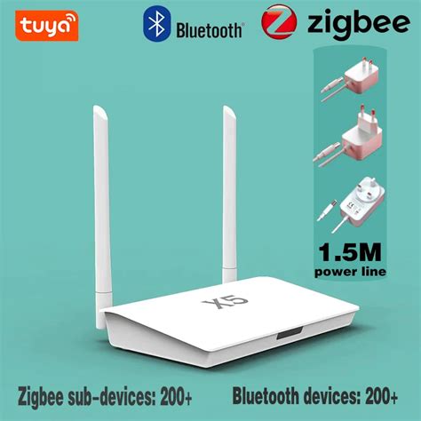 Smart Life Zigbee 3 0 Bluetooth 5 0 2 In 1 Gateway Hub X5 Enhanced With