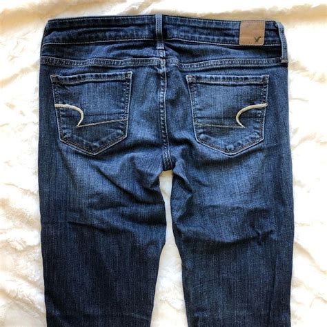 Dark Wash American Eagle Outfitters Stretch Skinny Depop