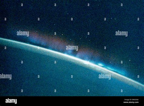 Aurora Australis earth from space Stock Photo - Alamy