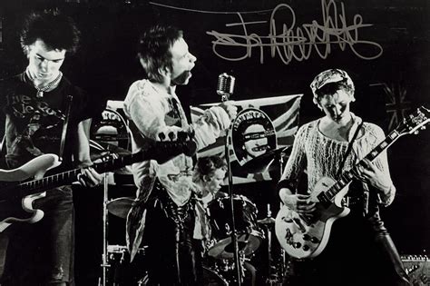 Sex Pistols Photo Hand Signed By Johnny Rotten BHP Collectibles