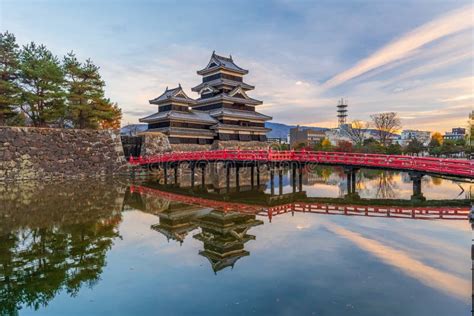 Matsumoto Nagano Japan, City Skyline at Matsumoto Castle with Autumn ...