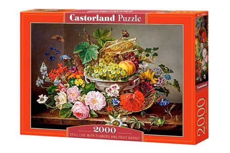 Comprar Puzzle Castorland Bodegón con Flores y Canasta de Frutas de