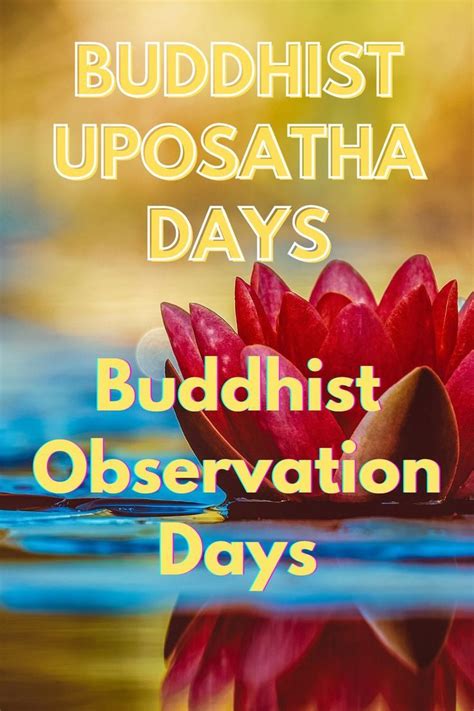 Buddhist Observation/ Uposatha Days 2023 & 2024 | Buddhist, Thai year ...