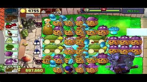 Plants Vs Zombies Supervivencia Infinita Estrategia Con Escaleras Parte