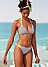 Venice Beach Striped Triangle Bikini Top Freemans