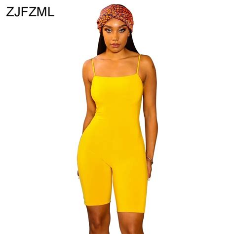 Buy Zjfzml Plus Size Sexy Sling Romper 2018 Women