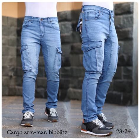 Jual Celana Cargo Jeans Pria Celana Panjang Cargo Jeans Jeans