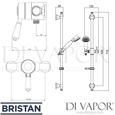 Bristan Kn2 Shxar C Colonial Thermostatic Exposed Mini Shower Valve Spare Parts