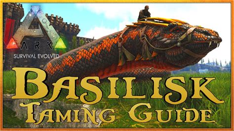 SOLO BASILISK easy ZÄHMEN und seine FÄHIGKEITEN Taming Guide Ark