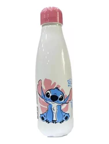 Garrafa Squeeze Disney Stitch Branca 600 Ml Parcelamento Sem Juros