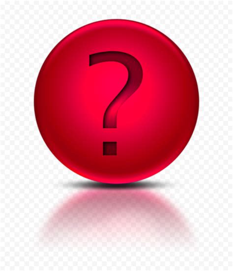 Red Glossy Question Mark Circle Icon Logo FREE PNG Citypng