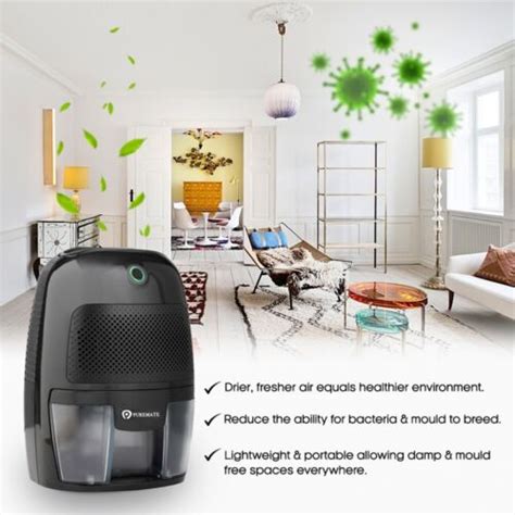 Puremate Ml Air Dehumidifier For Damp Mould Condensation And