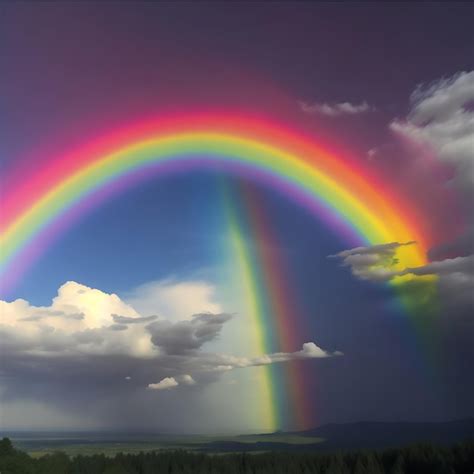 Premium AI Image Rainbow And Sky Background For Ai Generative