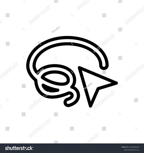 Lasso Tool Icon Line Art Style Stock Vector Royalty Free 2162922183 Shutterstock