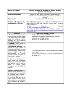 Solicitud de Cédula de identidad por primera vez solicitud de c 233