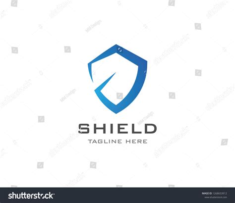 Shield Security Lock Logo Vector Template Stock Vector Royalty Free 1268653912 Shutterstock