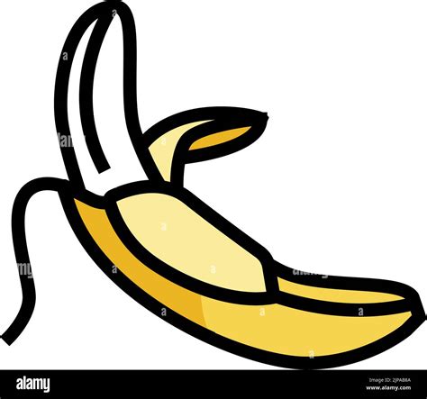 banana peel color icon vector illustration Stock Vector Image & Art - Alamy