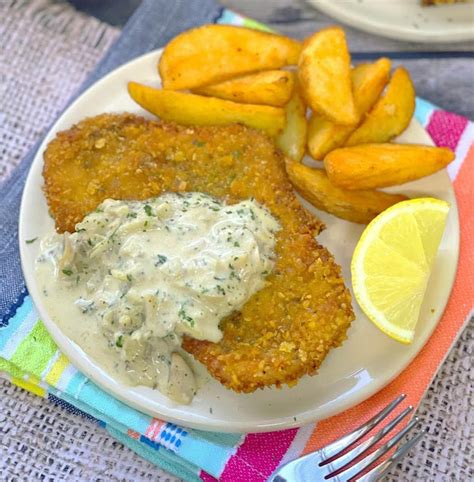 Chicken Schnitzel With Mushroom Sauce Mamamia Recipes