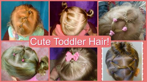 6 Easy Toddler Hairstyles! Cute And Simple Hair Ideas For Babies Compilation - YouTube