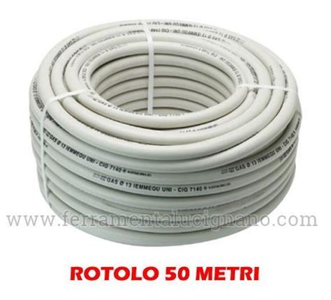 Tubo In Gomma Bianco Mm X Per Gas Metano Cucina Rotolo Metri