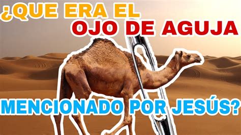 Que era el ojo de aguja que mencionó Jesús YouTube