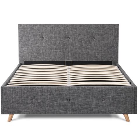 Lit Coffre Scandinave X Cm Gris Anthracite Lulea Id Market