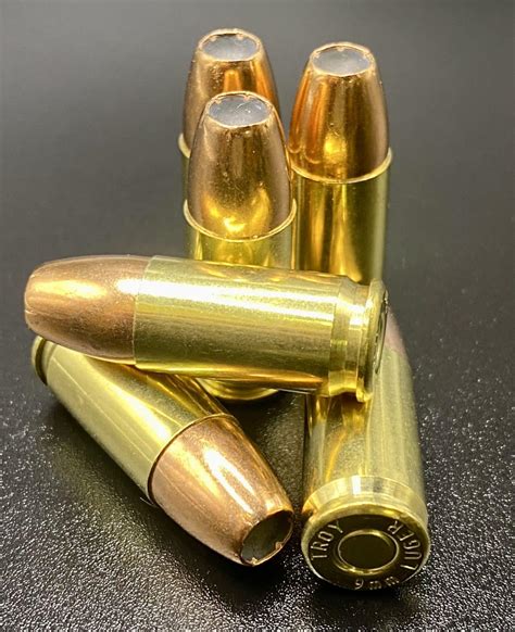 Mm Luger Grains Jacketed Hollow Point Jhp New Brass