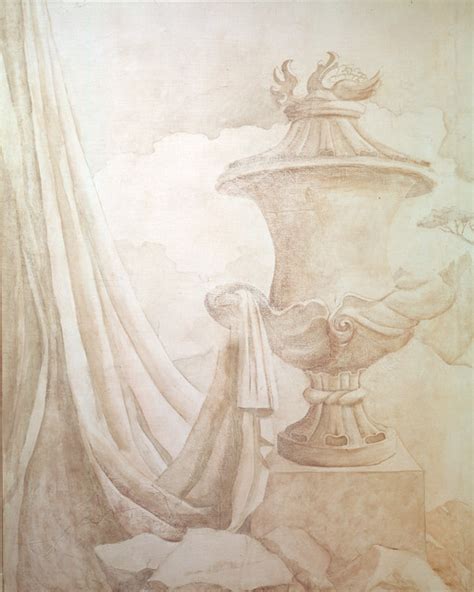 Grisaille Urn - Wallpaper - boston - by Zoë Design Murals and Wall ...