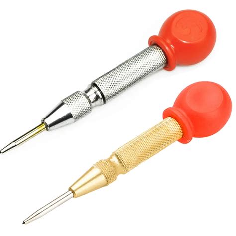 Automatic Center Punch Spring Loaded Chrome Rivet Screw Auto Mark Hole