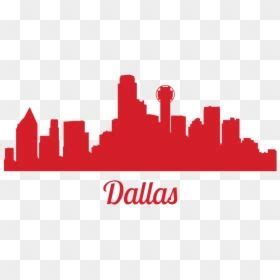 Dallas Skyline Outline Black And White Free , Transparent - Silhouette ...