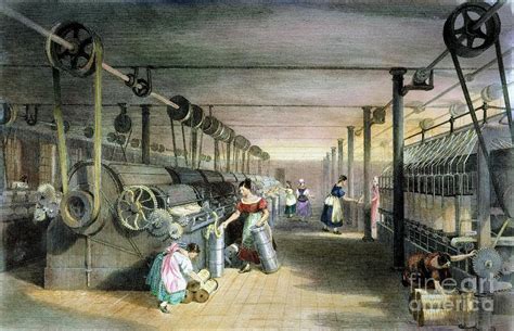 Textile Mill: Cotton, 1834 Photograph by Granger