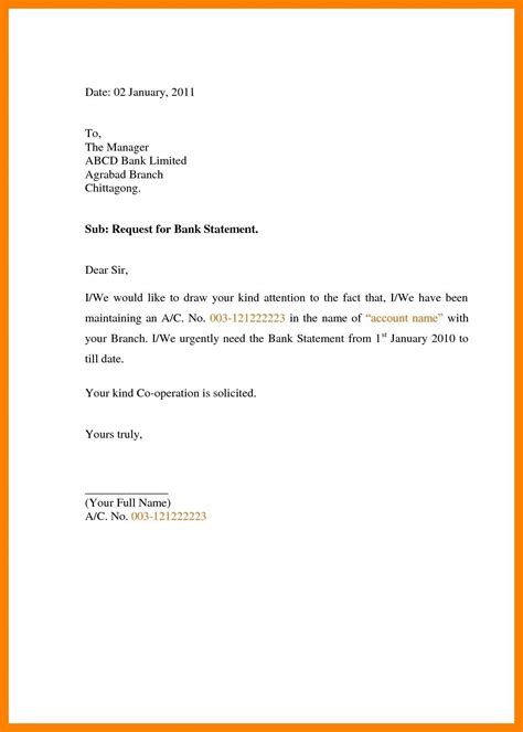 Request Letter To Bank Statement Best Application For Bank Statement Request Letter Format In