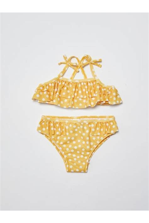 LC Waikiki Esnek Kumaştan Desenli Kız Bebek Bikini Takımı Fiyatı Yorumları Trendyol