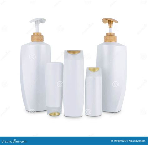 Collection Of Various Beauty Cosmetic Hygiene Containers Plastic Bottle