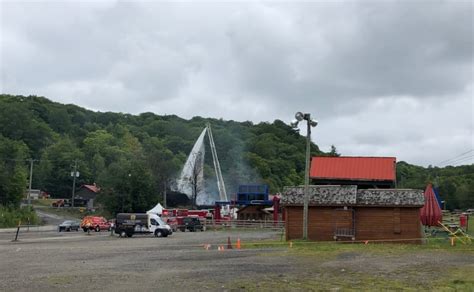 Mont Cascades resort closed after fire tears through chalet | CBC News