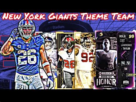 Best Defense In Madden 23 Best All Time New York Giants Theme Team