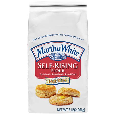 Martha White Bleached Self Rising Flour With Hot Rize 5 Lb Bag